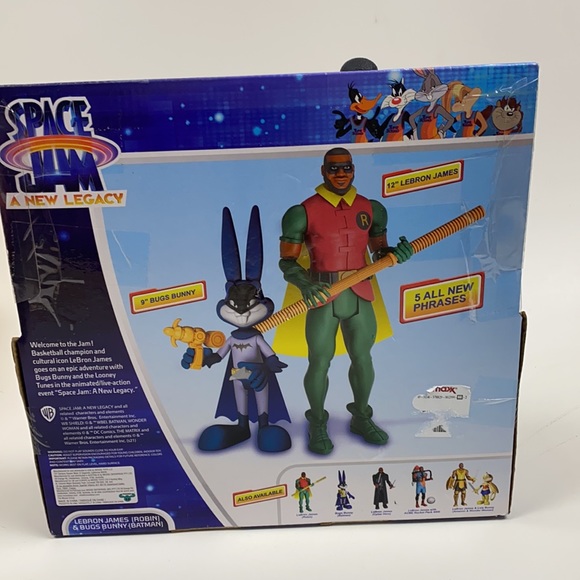 Space jam toy set lebron as robin bugs bunny as Batman new - Picture 5 of 5